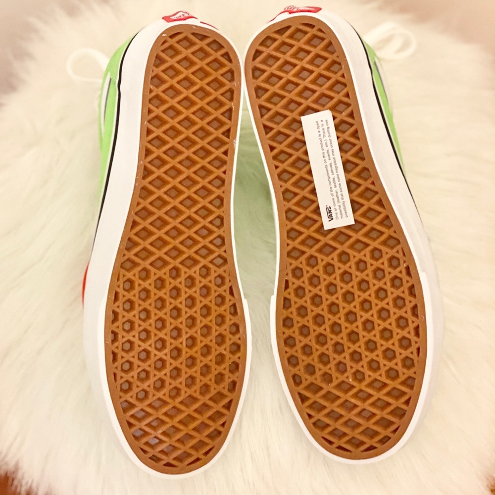 New Vans Old School (Neon) Green Gecko/Tr Wht - Picture 5 of 6